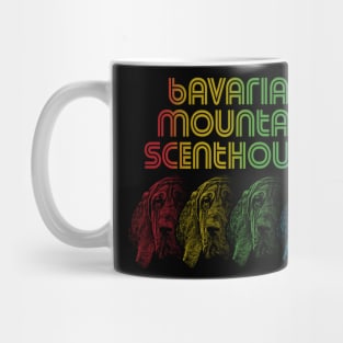 Cool Retro Groovy Bavarian Mountain Scenthound Dog Mug